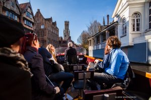 Brugge per boot, Bootje varen op de reien, boottocht Brugge, West-Vlaamse landschapsfotograaf Glenn Vanderbeke