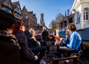 Brugge per boot, Bootje varen op de reien, boottocht Brugge, West-Vlaamse landschapsfotograaf Glenn Vanderbeke